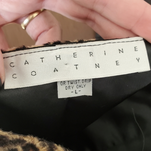 NWOT 90s/Y2K Catherine Coatney Leopard Faux Fur Waist Cincher Garter Belt - Picture 5 of 6